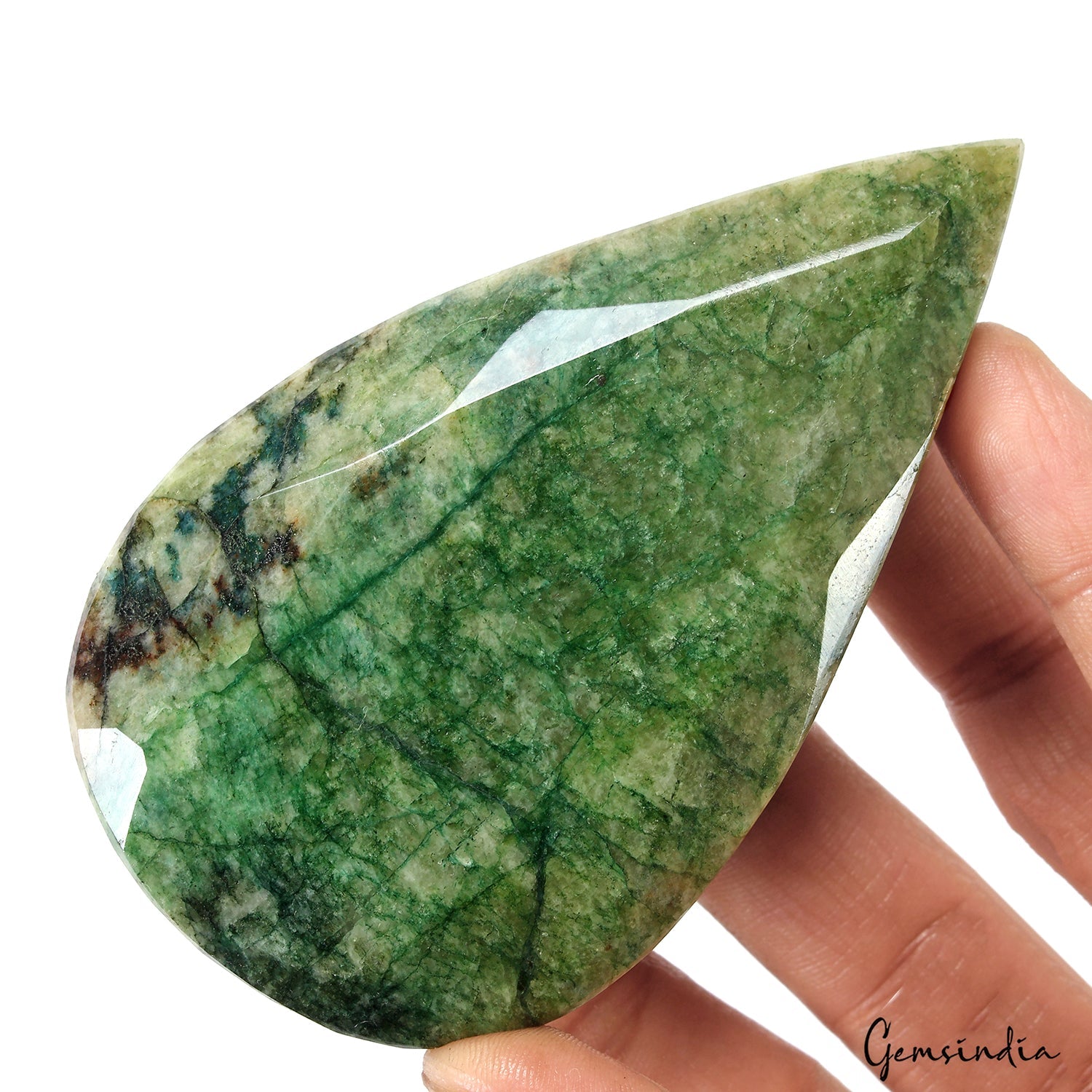 1300 Ct Natural Green Brazilian Emerald Pear Cut Faceted Earth Mined Huge Gems