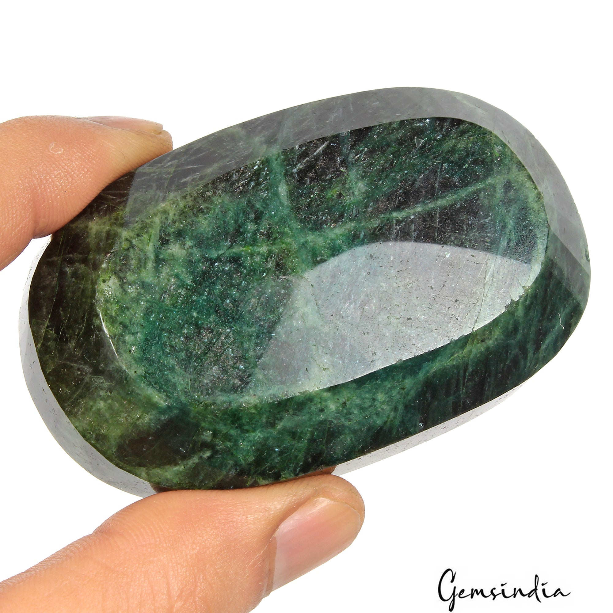 860 Ct Natural Dark Green Emerald Oval Faceted Earth Mined Loose Huge Gemstone
