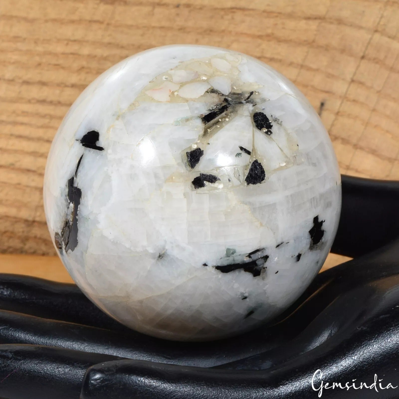 1890Ct Natural Moonstone With Blue Shine Gem Sphere/Ball Healing Crystal Mineral