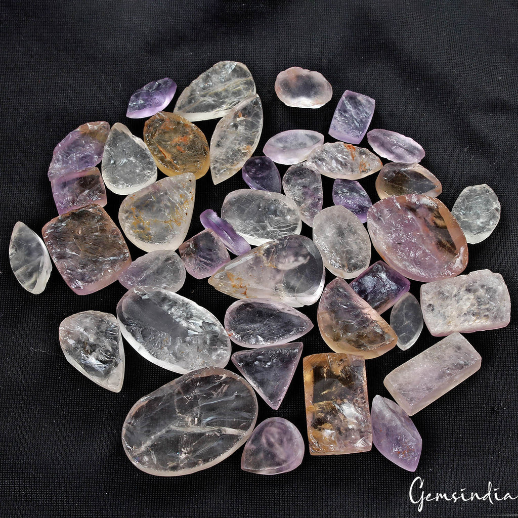 Amethyst Lot, Loose Gemstone, Untreated — 28 Pieces, 9mm to 28mm, 350 Ct
