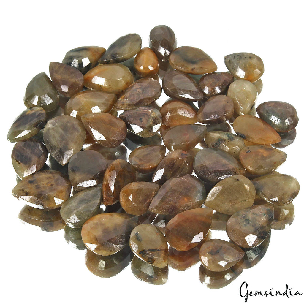 Sapphire Lot, Loose Gemstone, Untreated, Brown — 42 Pieces, 10mm to 17mm, 330 Ct, Madagascar