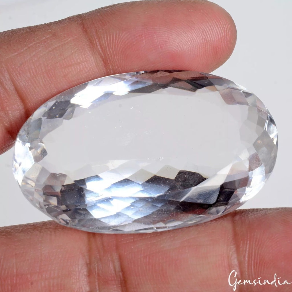 151.60 Cts Natural White Quartz Oval Cut Loose Sparkling Jewelry Kind Gemstone