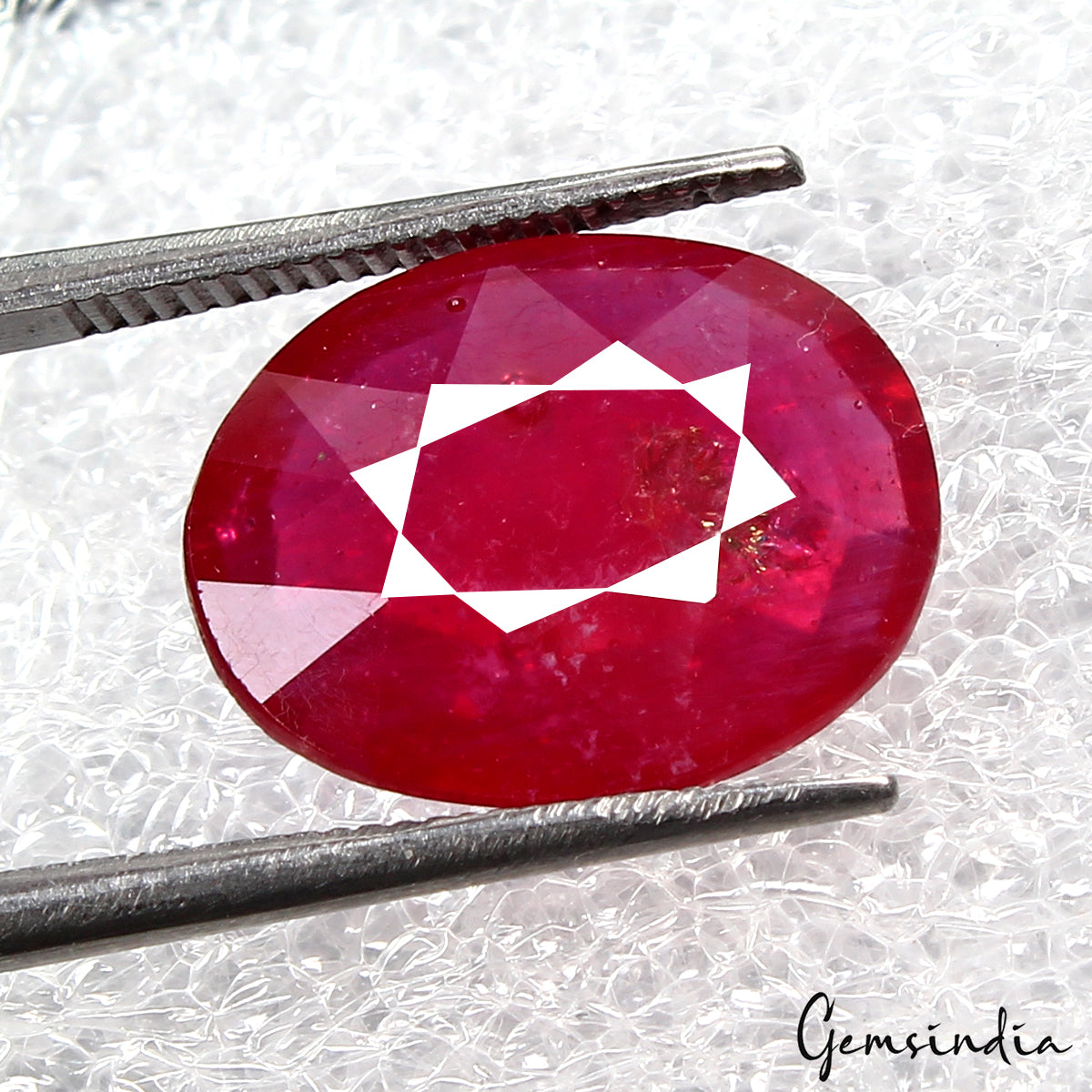 6.85Ct Natural Top Red Pink Normal Heated Ruby Mozambique Oval Cut Gemstone excl