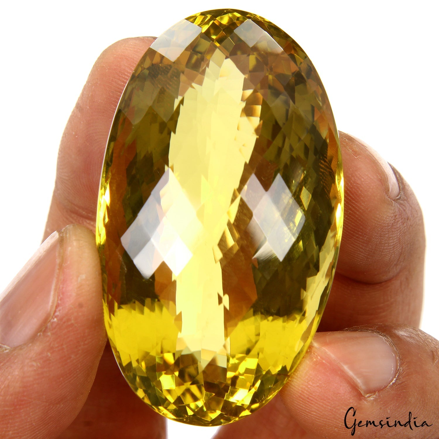 Certified 228.30 Ct Natural Yellow Citrine Oval Cut Loose Large &Eye Clean Gem