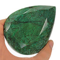 Rich Green 3850 Cts Natural Emerald From Brazil Pear Loose Earth mined Gemstone