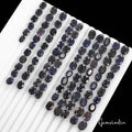 230 Ct/97 Pcs Natural African Blue Sapphire Oval Faceted Cut Gem Lot For Jewelry