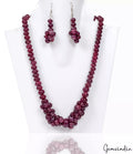 Ruby Necklace, Dark Red — 7mm to 15mm