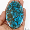 460 Cts Spiderweb USA Arizona Blue Turquoise Oval Cab Loose Museum Size Gemstone