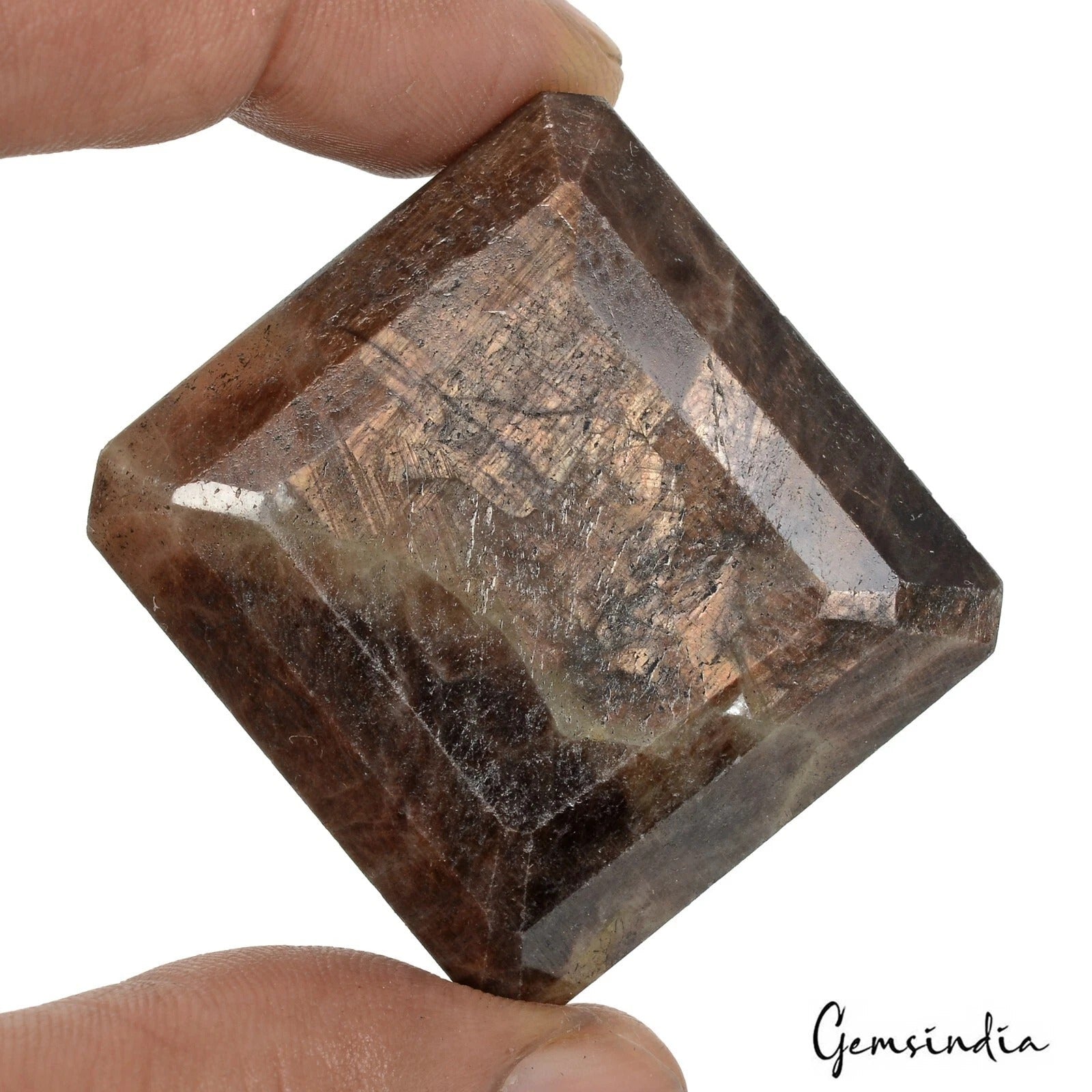 430 Ct Natural Brown Sapphire Octagon Faceted Earth Mined Certified Loose Gems