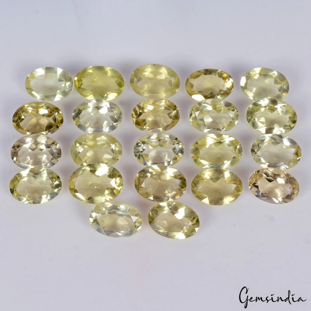 Citrine Quartz Lemon Yellow Oval Cut Genuine Loose Gemstone Natural 131.70 Cts