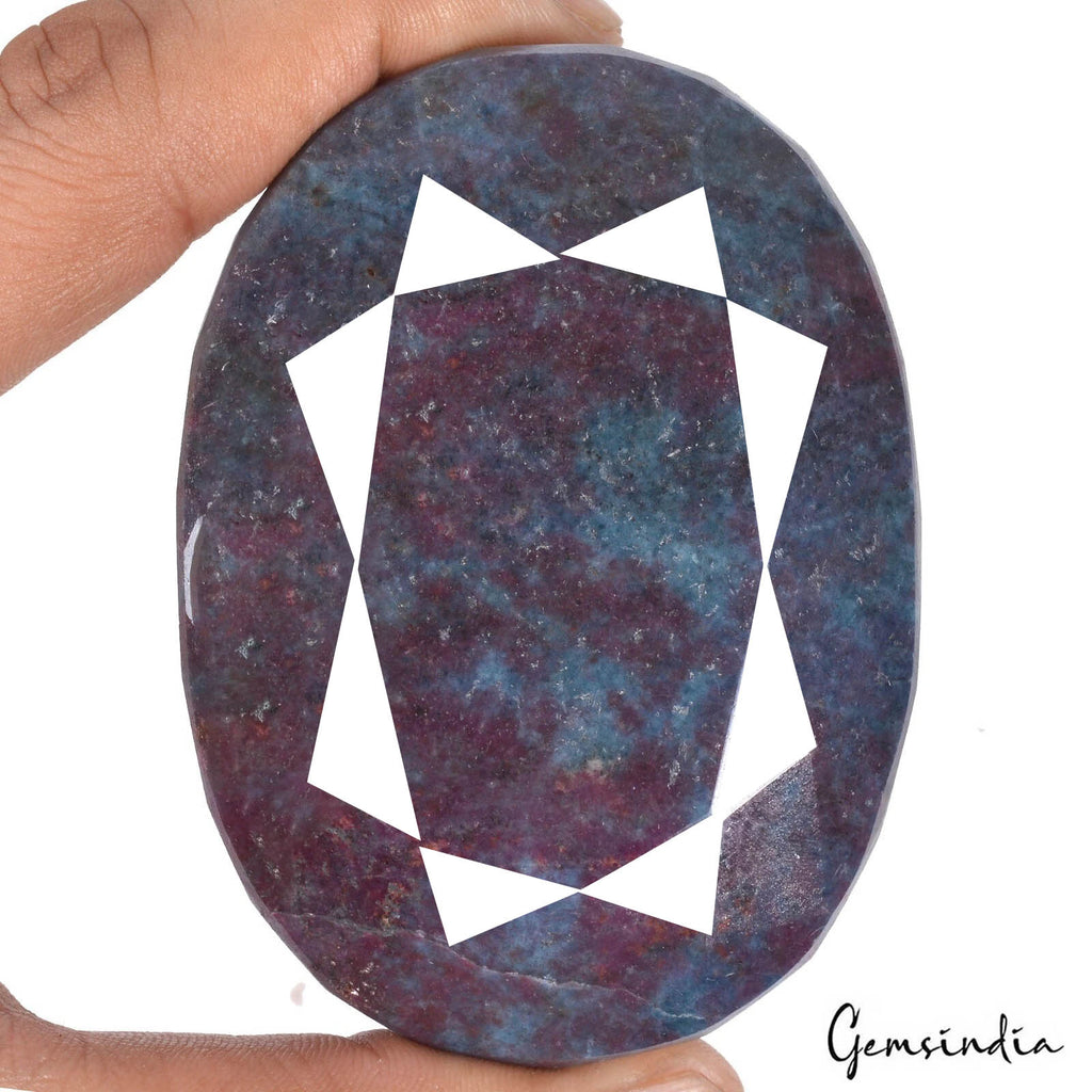 Ruby Kyanite Loose Gemstone, Untreated, Red — 80x58x43mm, 2650 Ct, Madagascar