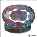3830 Cts Natural Untreated Bi-Color Ruby Kyanite Oval Huge Museum Size Loose Gem