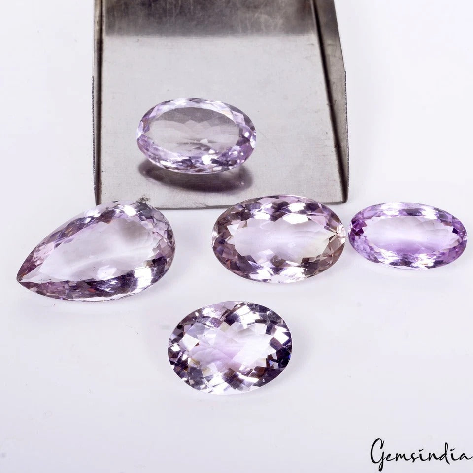 90.30 Ct VVS Natural Amethyst Brazilian Unheated Mix Cut Loose Faceted Gemstones