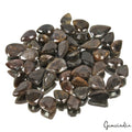 400 Ct/45 Pcs Natural Untreated Brown Black Sapphire Pear Cut Loose Gemstone Lot