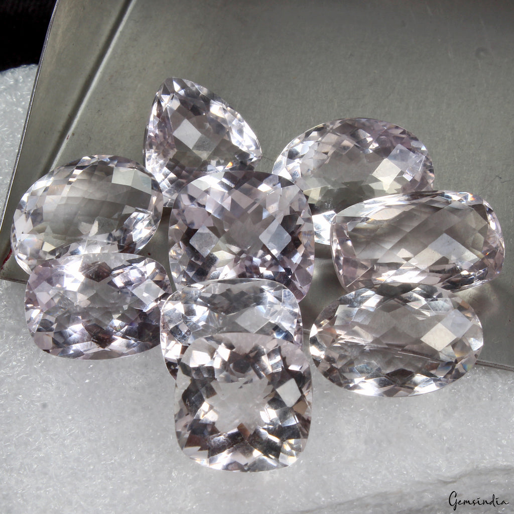 Amethyst Lot, Loose Gemstone, Lavender — 9 Pieces, 16mm to 21mm, 158.60 Ct