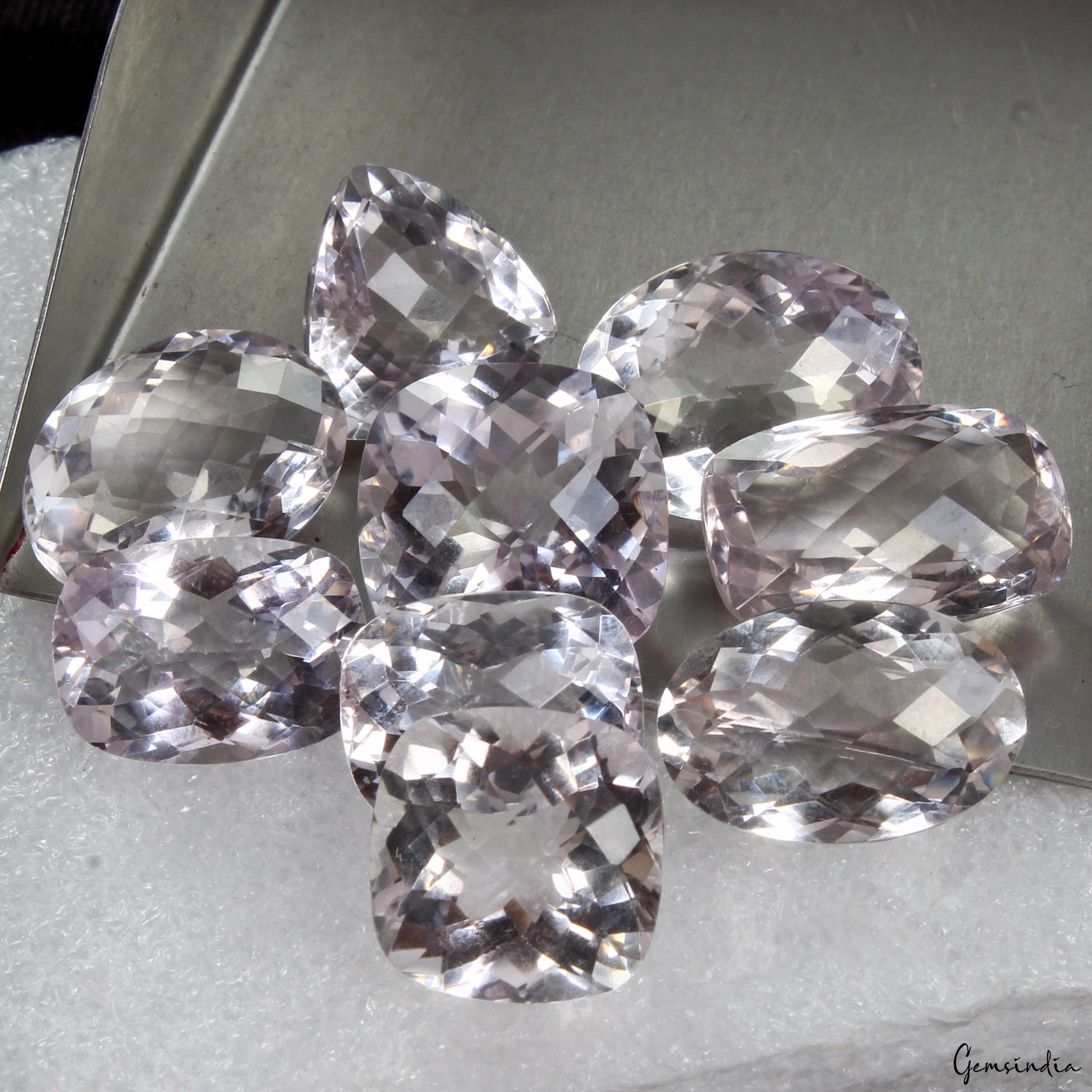 Amethyst Lot, Loose Gemstone, Lavender — 9 Pieces, 16mm to 21mm, 158.60 Ct