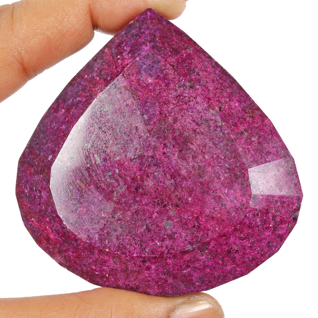 1620 Cts Natural African Red Ruby Pear Faceted Earth mined Huge Size Loose Gem