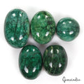 2060 Ct Natural Green Zambian Emerald Mix Cab Earth Mined Loose Gems Lot 5 Pcs