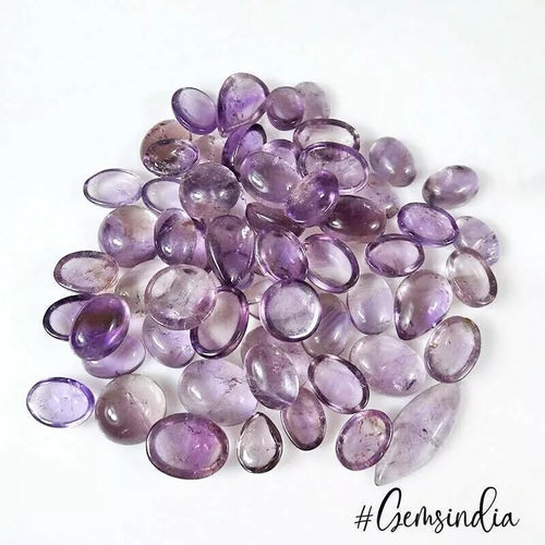 Amethyst Cabochon, Untreated, Purple — 9mm to 29mm, 500 Ct, Madagascar