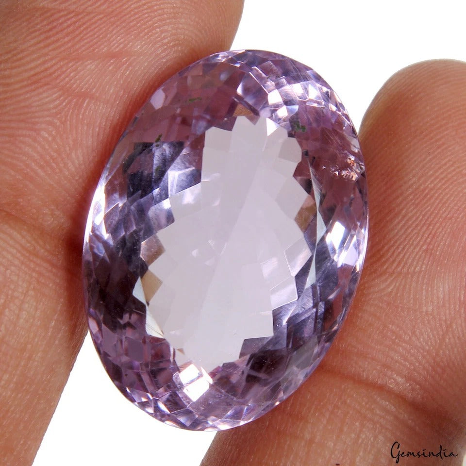 Amethyst Loose Gemstone, Untreated — 26x18x12mm, 37.90 Ct
