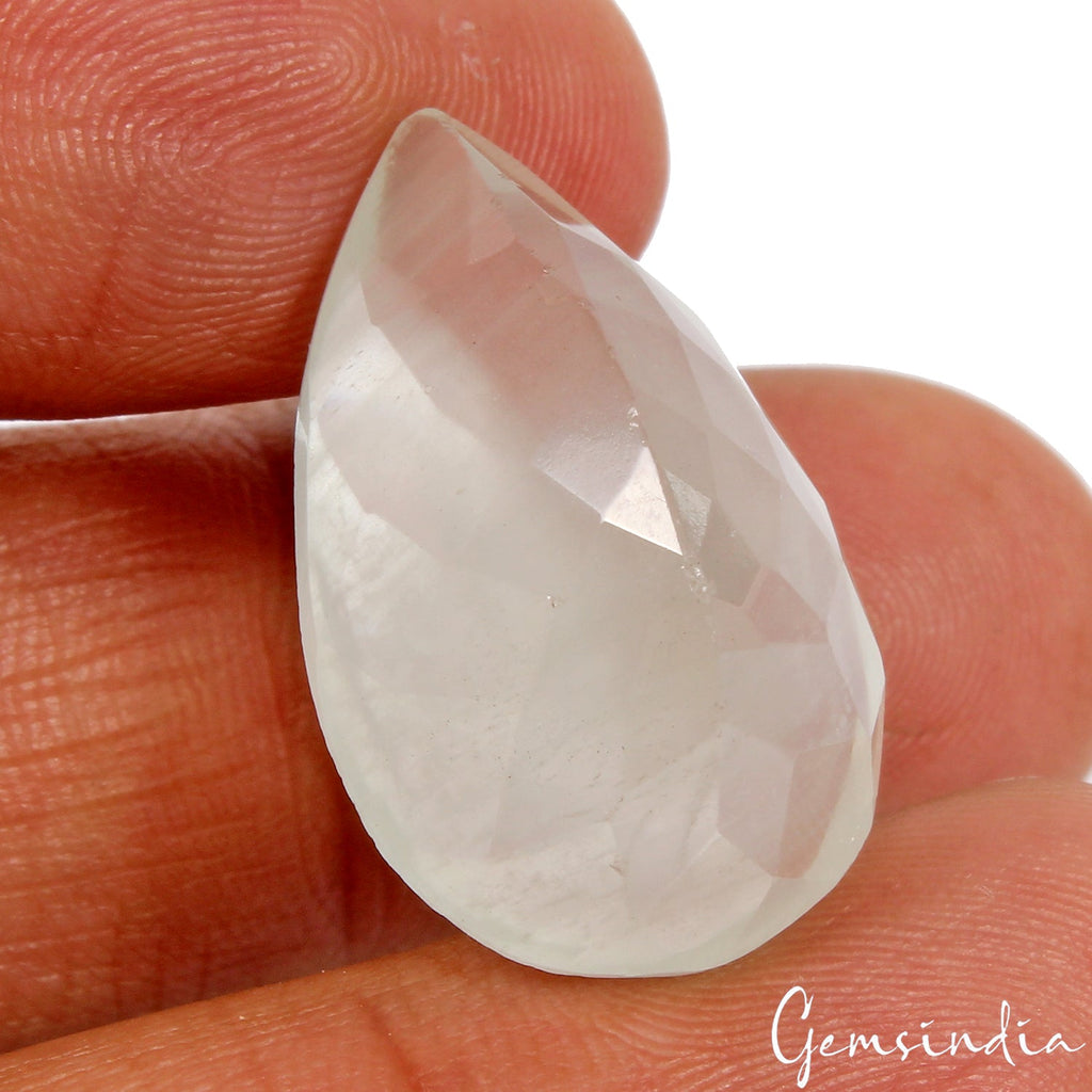 27.10 Ct Natural Untreated Aqua Blue Aquamarine Pear Cut Loose Gemstone, Brazil