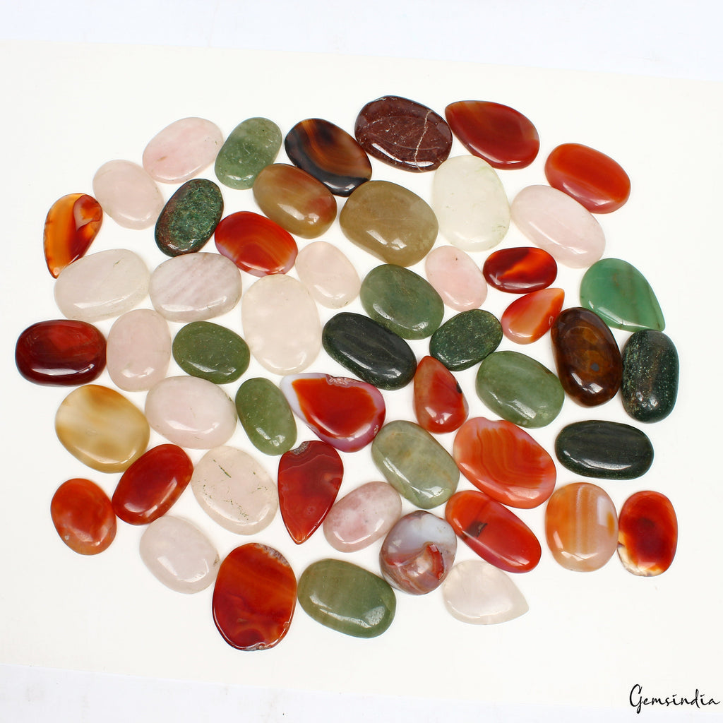 5000 Ct Natural Multi Gemstones Multi Color Mix Shape Loose Flatback Gemstones