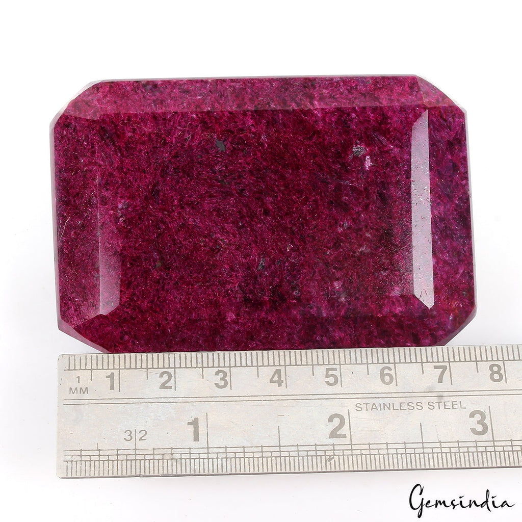 1780 Cts Natural Ruby Huge Octagon Faceted Earth Mined Gemstone From Madagascar