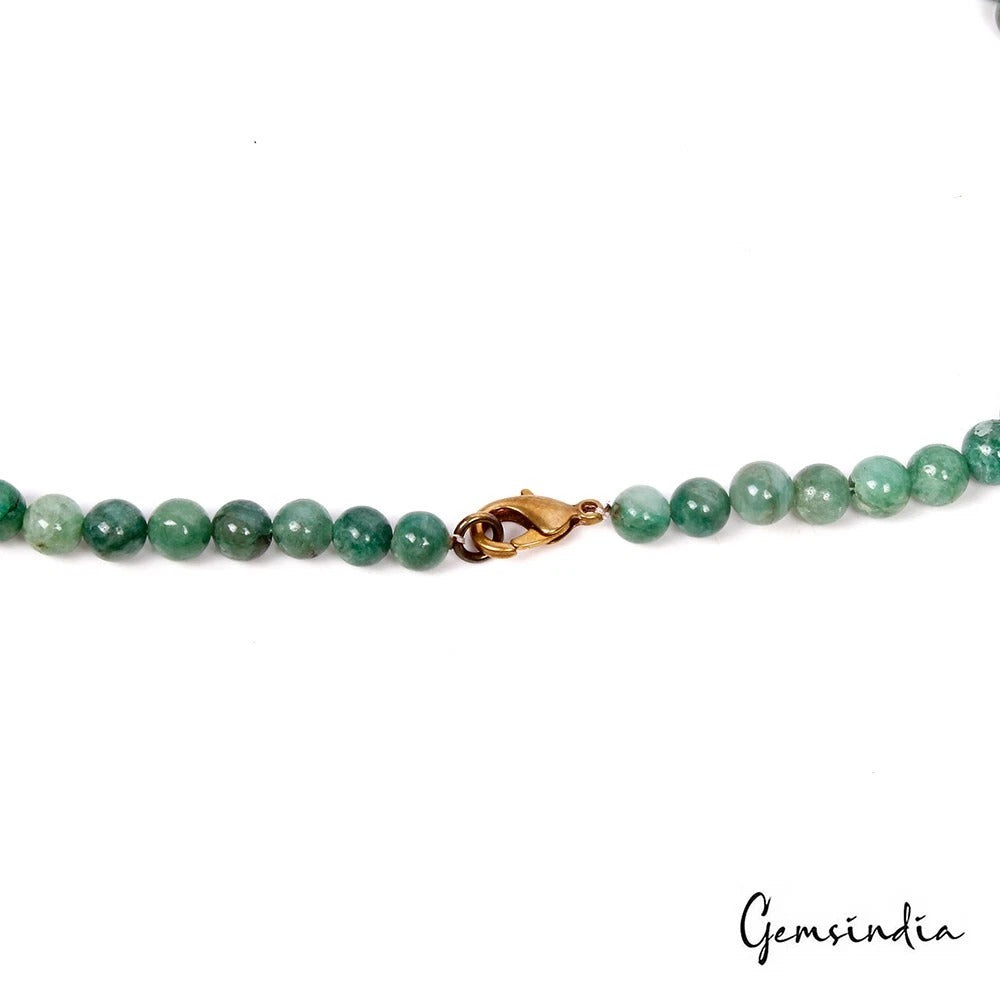 Emerald Necklace, Green — 21 inch, Brazil