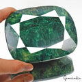 Certified 5130Ct Natural Brazilian Green Emerald Cushion Cut Huge Size Loose Gem