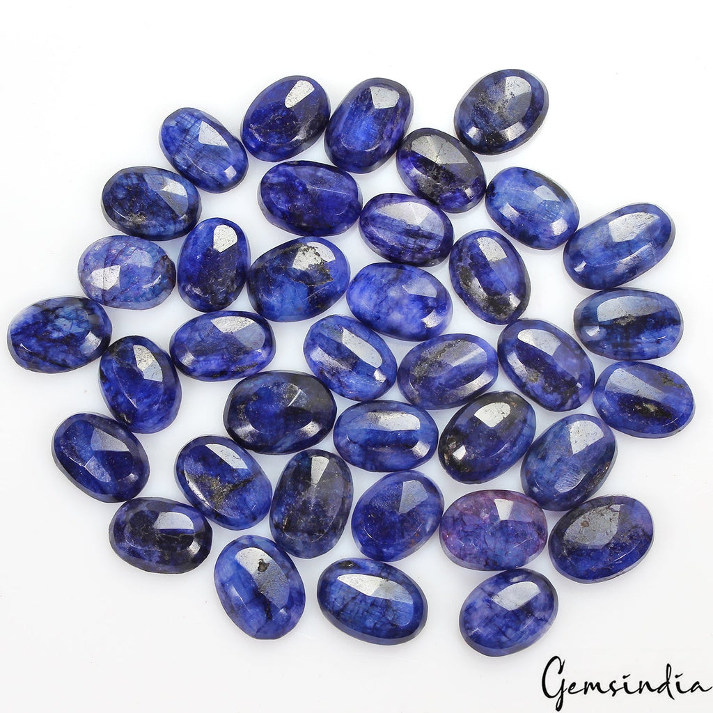500 Ct Natural Blue Beryl Oval Cut Loose 18-21mm Gemstones For Jewelry ~37 Pcs