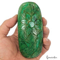 2000 Ct Natural Green Brazilian Emerald Oval Cut Carving Earth Mined Huge Gems