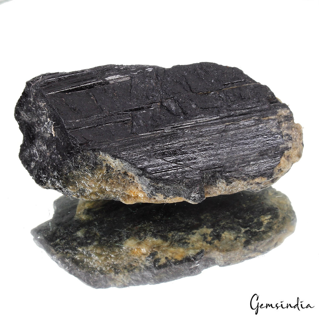 380 Cts Black Tourmaline w/ Feldspar Erongo Mountain Namibia Specimen Rough Gem