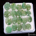 Certified 60 Cts/20 Pcs Natural Brazilian Green Emerald Oval Cut Gem For Jewelry