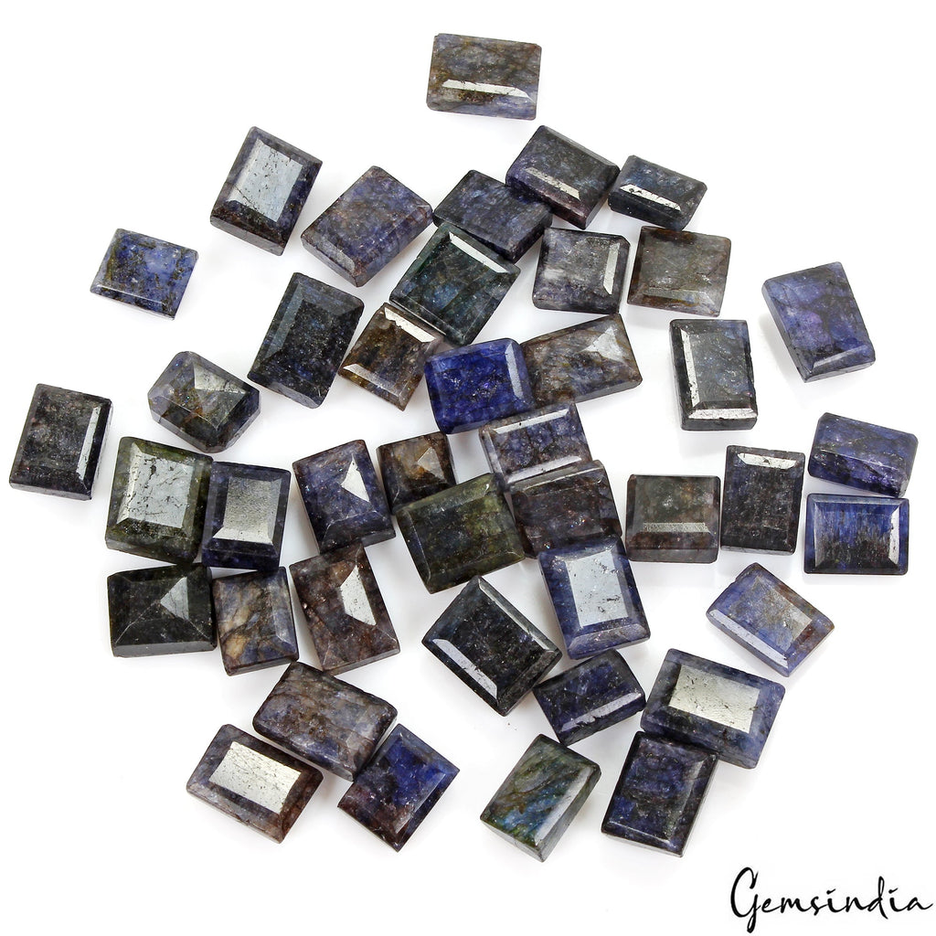 600 Cts Natural Blue Beryl Mix Cut Loose Gemstones for Jewelry Making~  42 Pcs