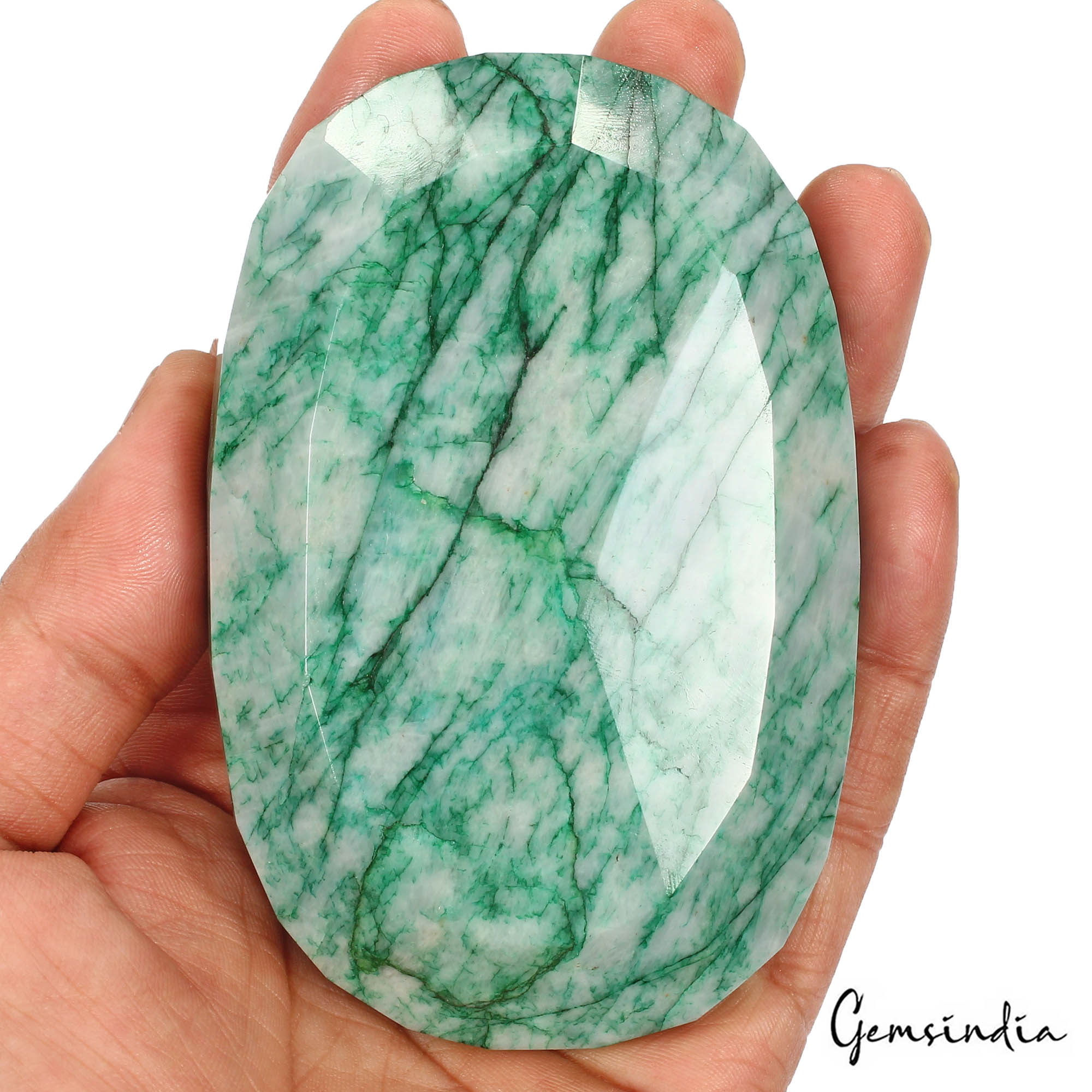 1800 Cts Natural Brazilian Green Emerald Oval Faceted Earth Mined Loose Huge Gem