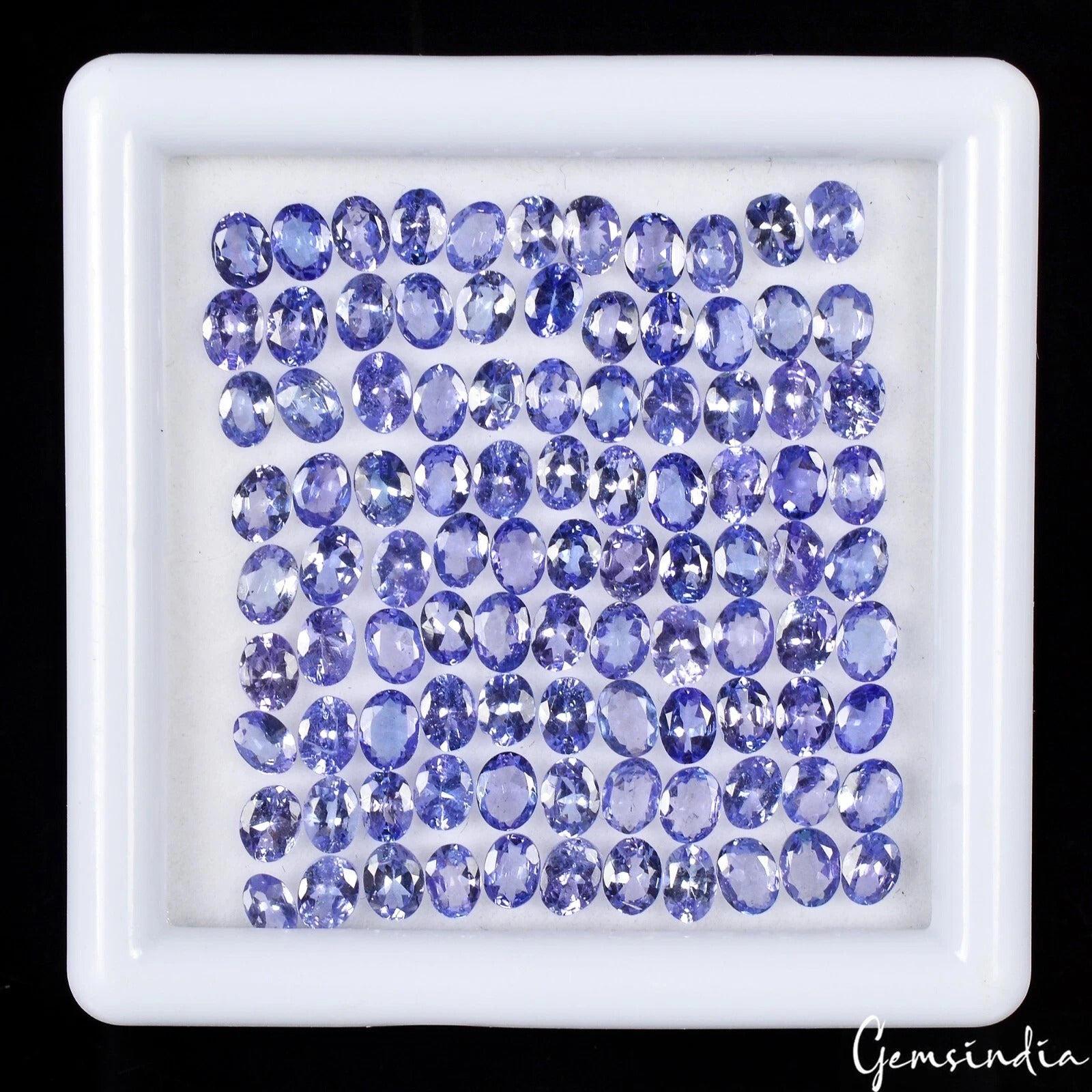 Tanzanite Lot, Loose Gemstone, Violet — 99 Pieces, 4mm, 15.40 Ct, Tanzania