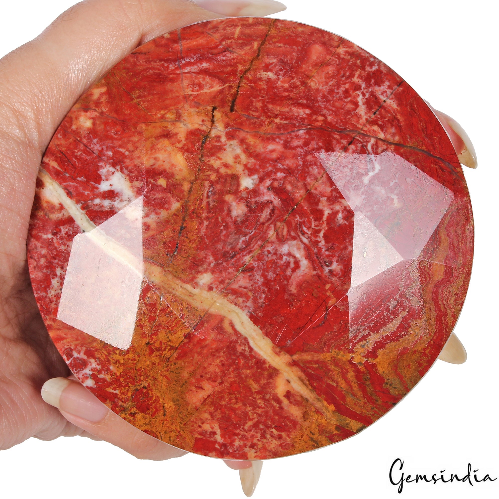 Museum Size 3020 Cts Natural Untreated Red Jasper Round Faceted Huge Loose Gem