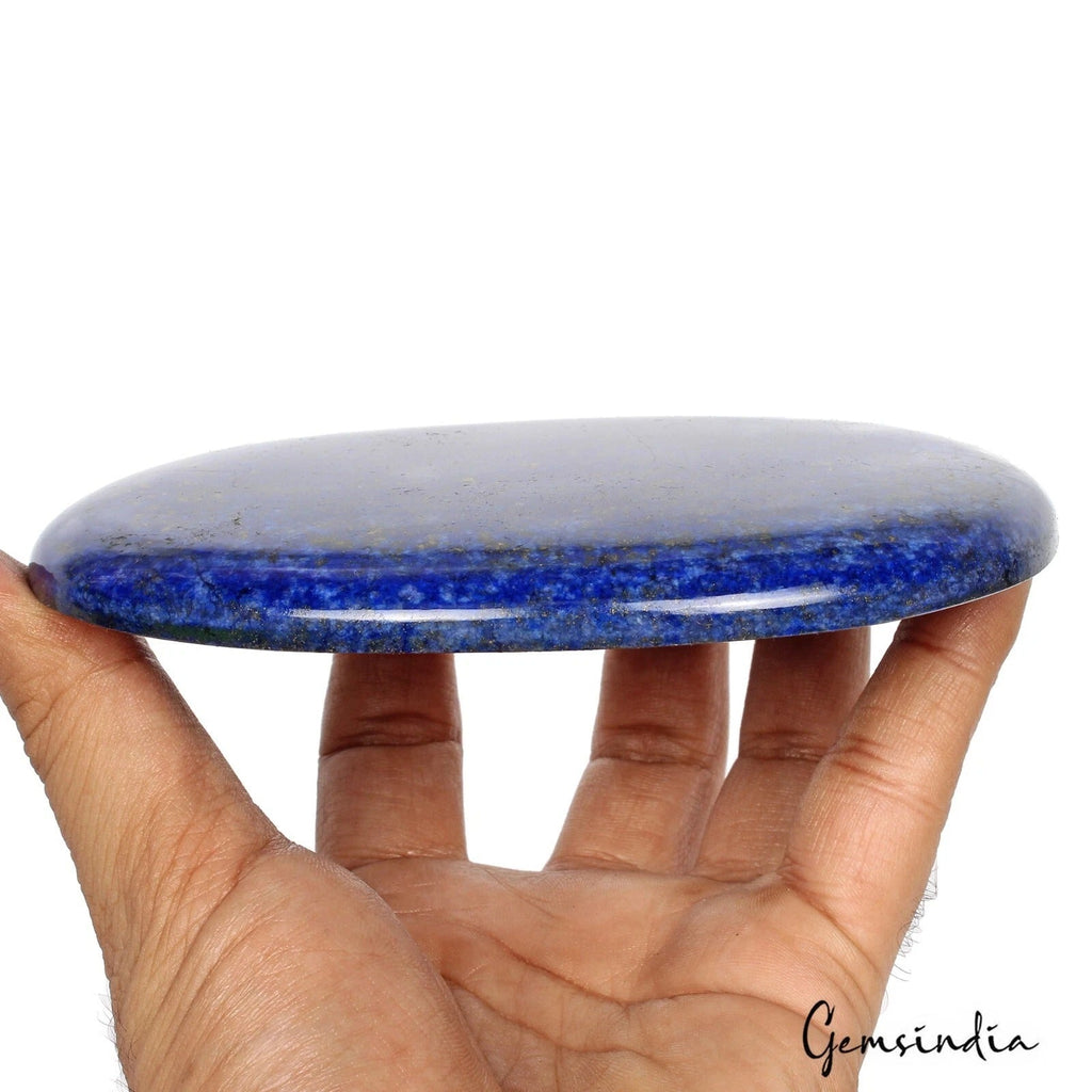 Certified 1695 Cts Natural Blue Lapis Lazuli Oval Cabochon Huge Size Gemstone
