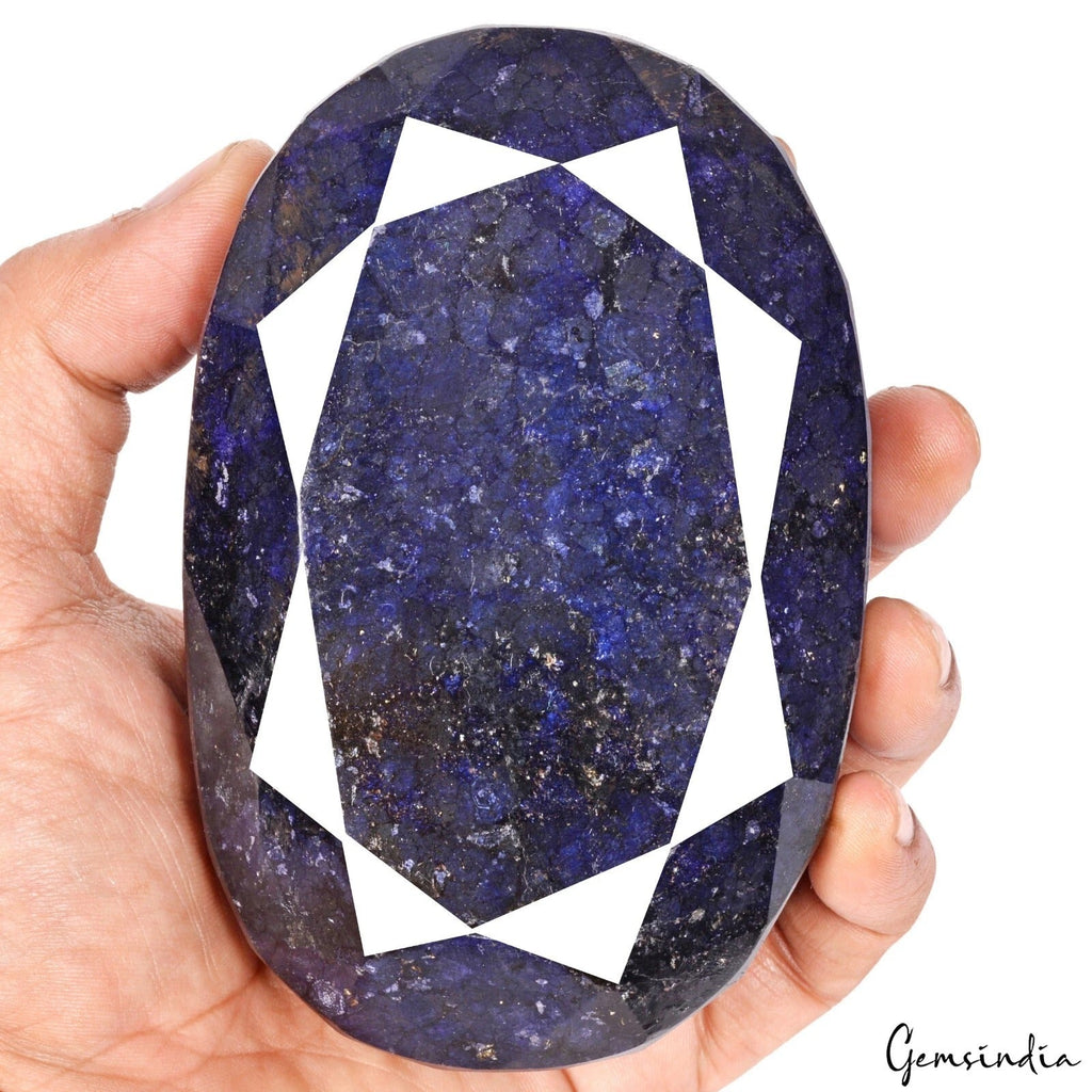 5600 Ct Natural Huge Blue Sapphire Certified Museum Use Oval Cut Loose Gemstone