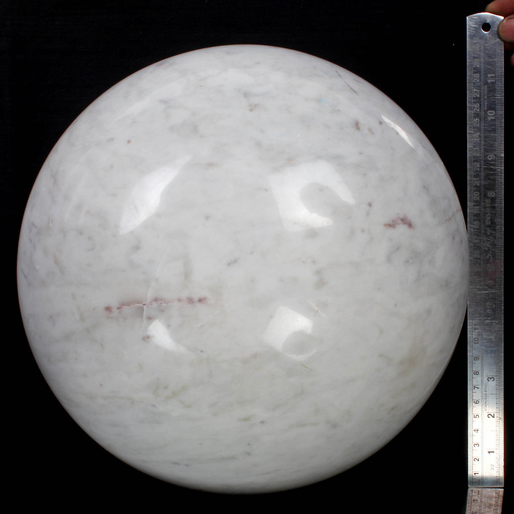 White Quartz Sphere, Untreated — 11.5 Inch in diameter, 42.2 Kg (212500 Ct), Madagascar