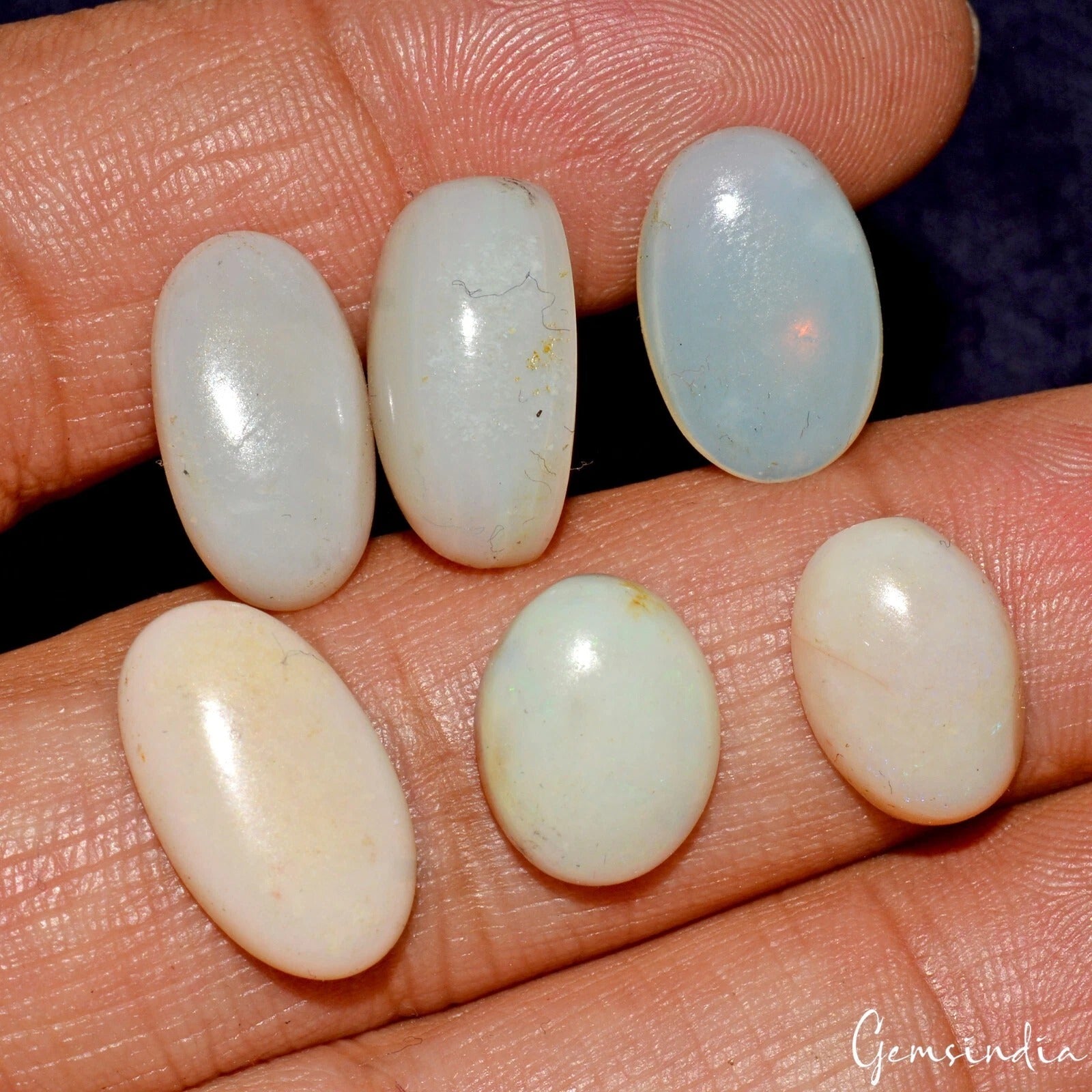 Australian Opal Cabochon, Oval Cabochon, Untreated — 12mm to 16mm, 26.50 Ct, Australia