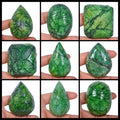 6740 Ct Natural Green Emerald Hand Carved Loose Brazilian Mix Shape Gems Lot 9Pc
