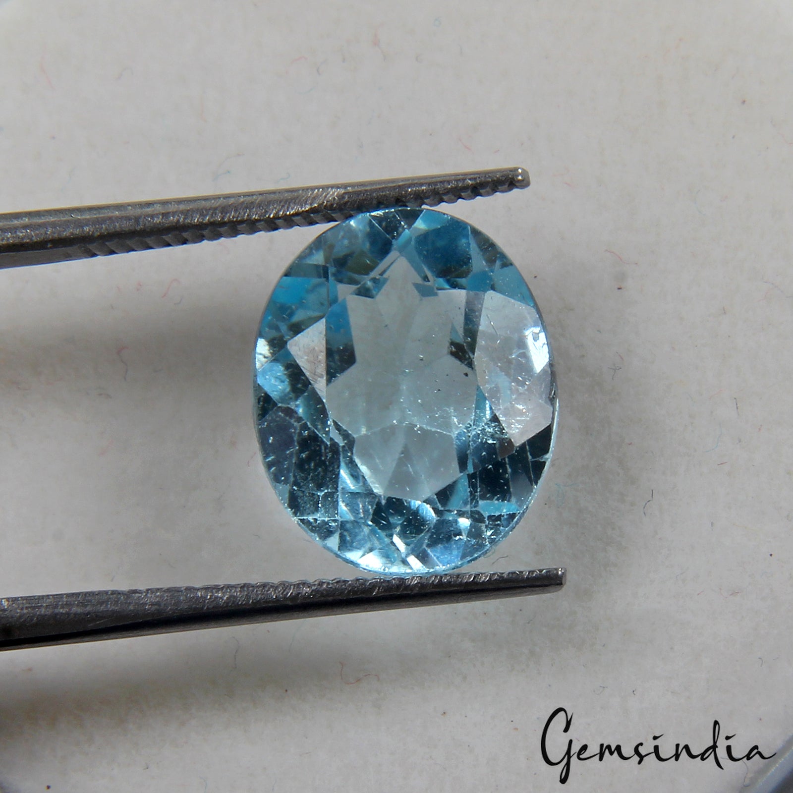 5.00 Ct Sky Blue Topaz Oval Genuine Natural Loose Certified Gemstone~ 11x9x5mm