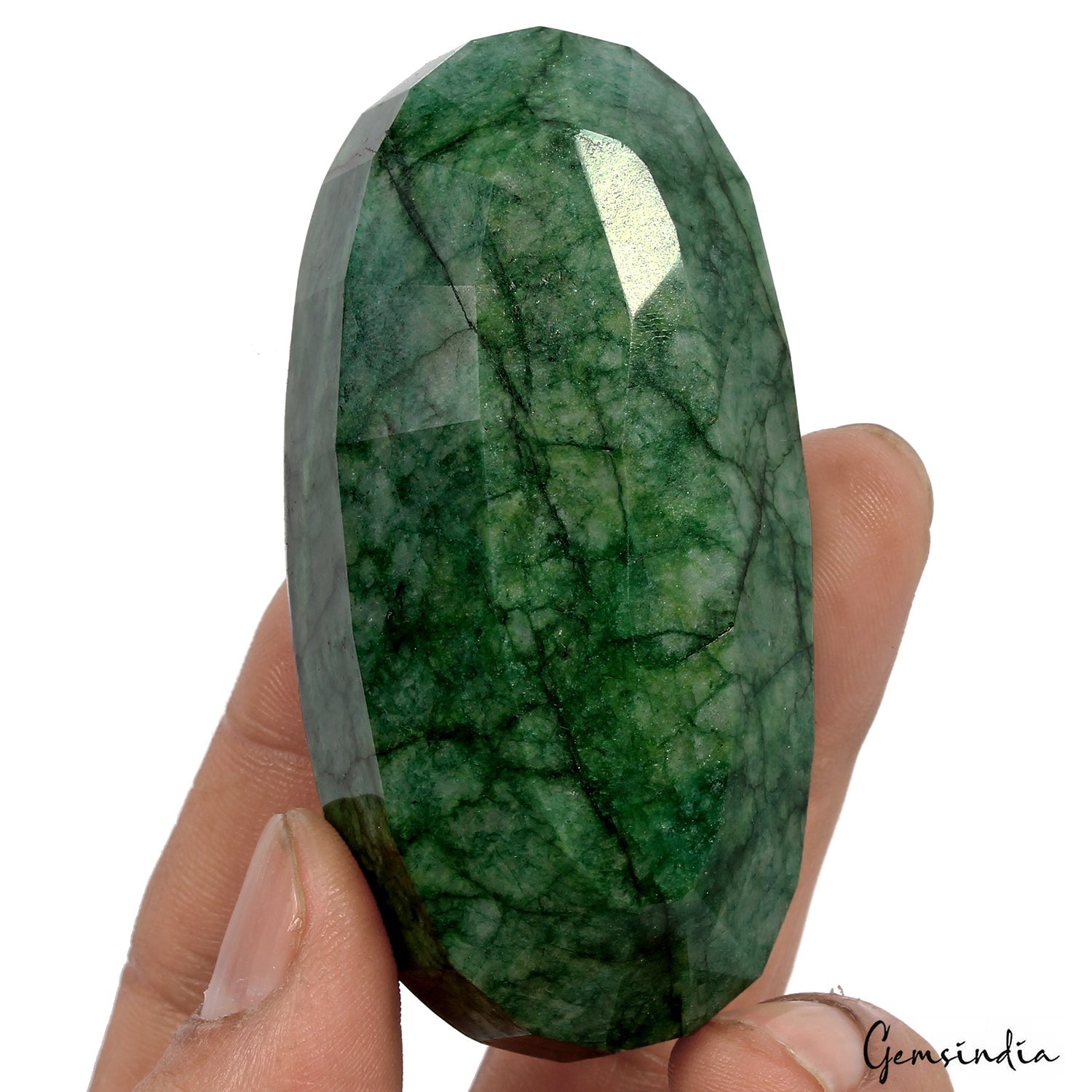 760 Ct Natural Colombian Green Emerald Oval Faceted Cut Earth Mined Loose Gems