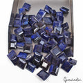 600 Cts/62 Pcs Natural Blue Sapphire Square Cut Loose Wholesale Gemstones Lot