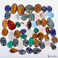 1850 Ct. Wholesale Lot Natural Cabochon Flatback Semi-precious Gemstones /52 Pcs