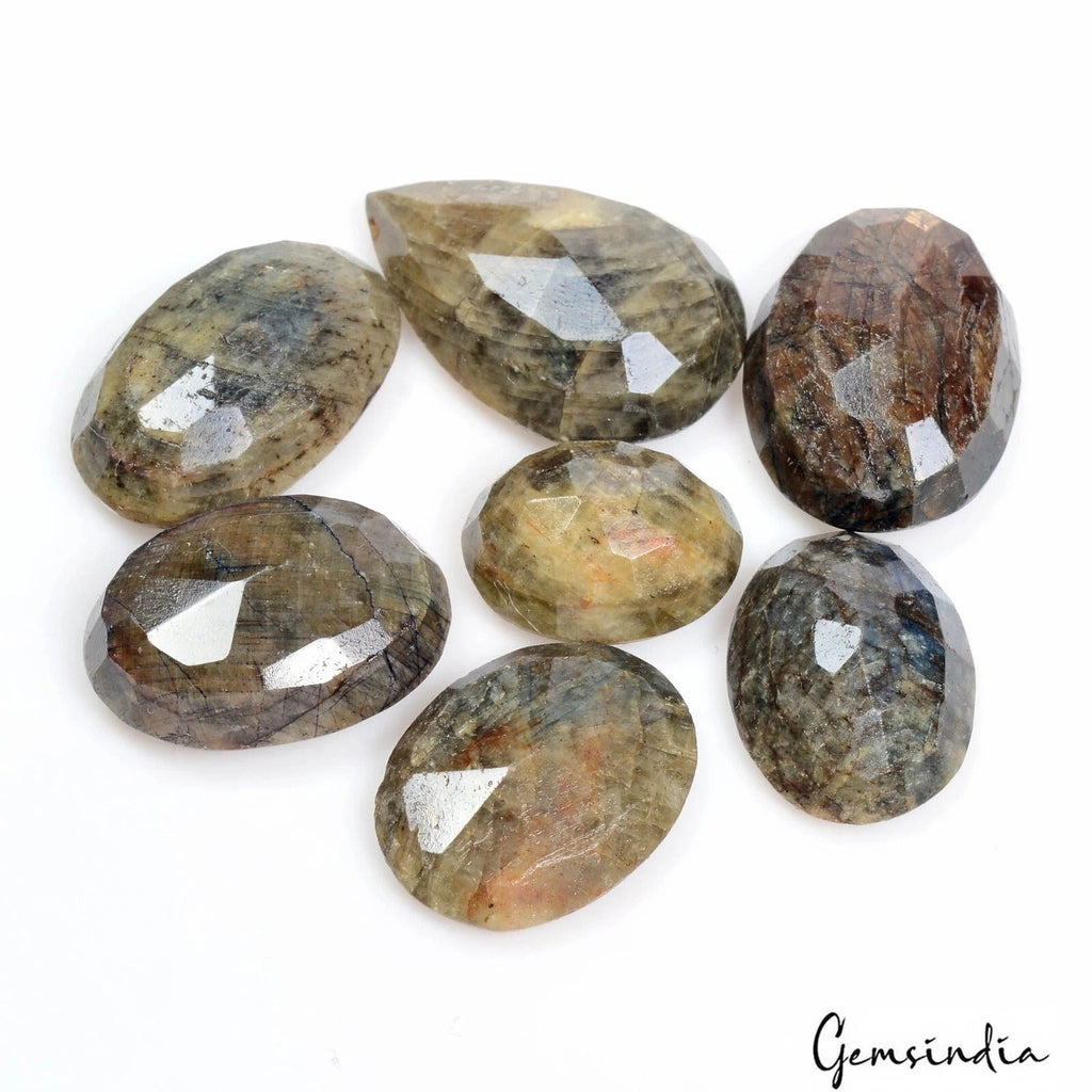 330 Ct Natural Brown Untreated Sapphire Mix Faceted Cut Loose Gems For Jewelry