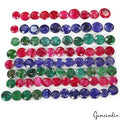 500 Cts/87 Pcs Natural Red & Blue Beryl Green Emerald Round Cut Loose Gems Lot