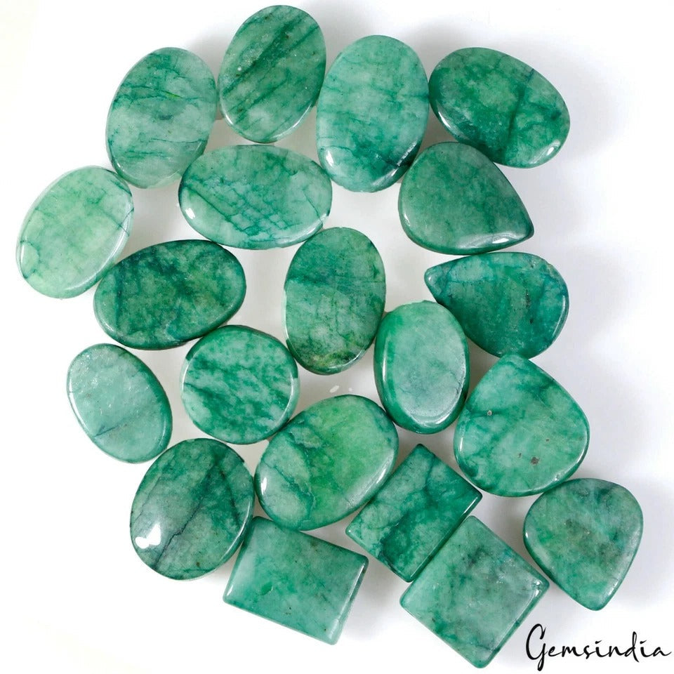 750 Cts Natural Brazilian Green Emerald Cab Mix Shape Loose Wholesale Gemstones