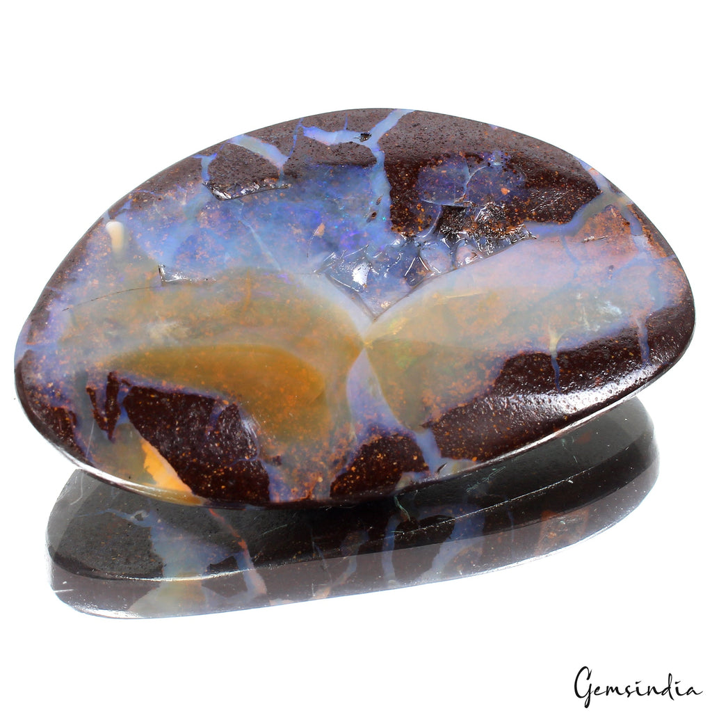 113.80 Ct Natural Boulder Opal Freeform Cab Huge Gemstone From Winton Queensland